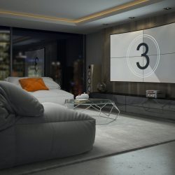 Interior of modern design room 3D rendering Interior of modern design room 3D rendering